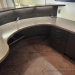 Granite Transaction Counter Round Reception Desk Bar and Cabs